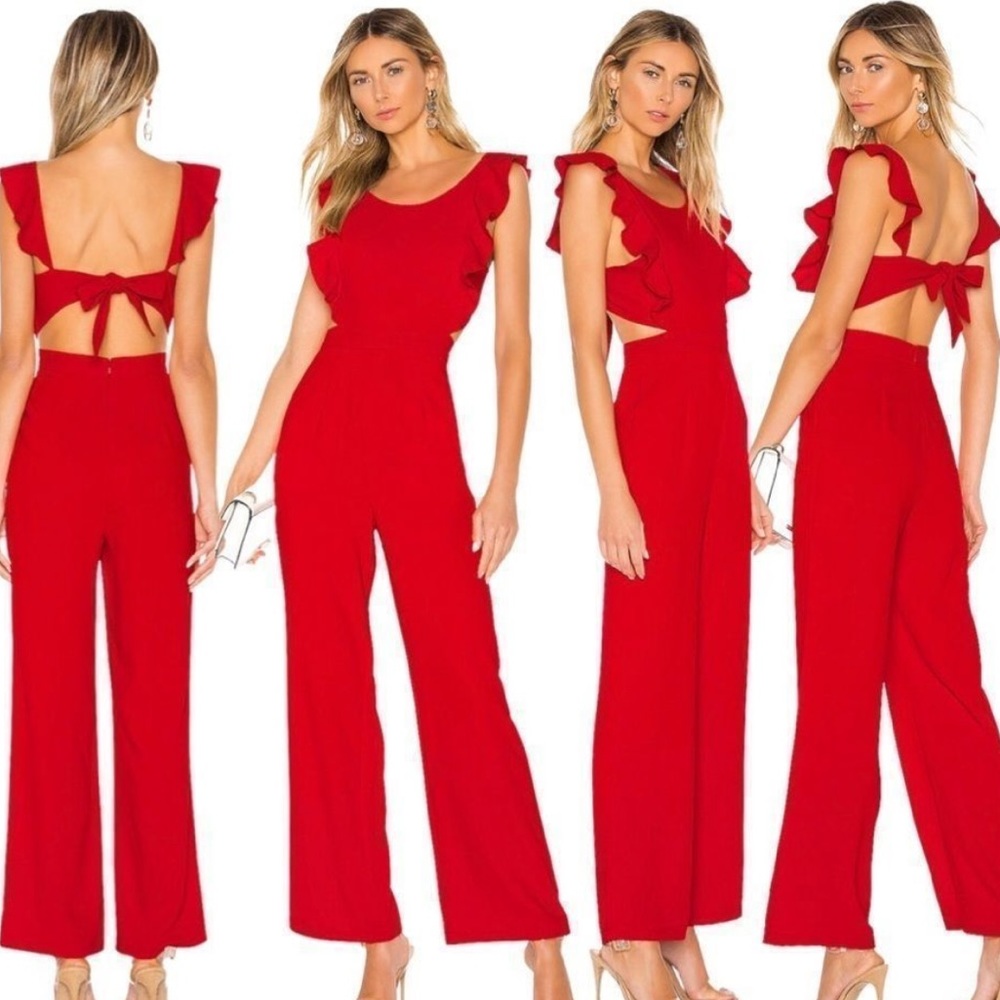 Superdown Red Jumpsuit
